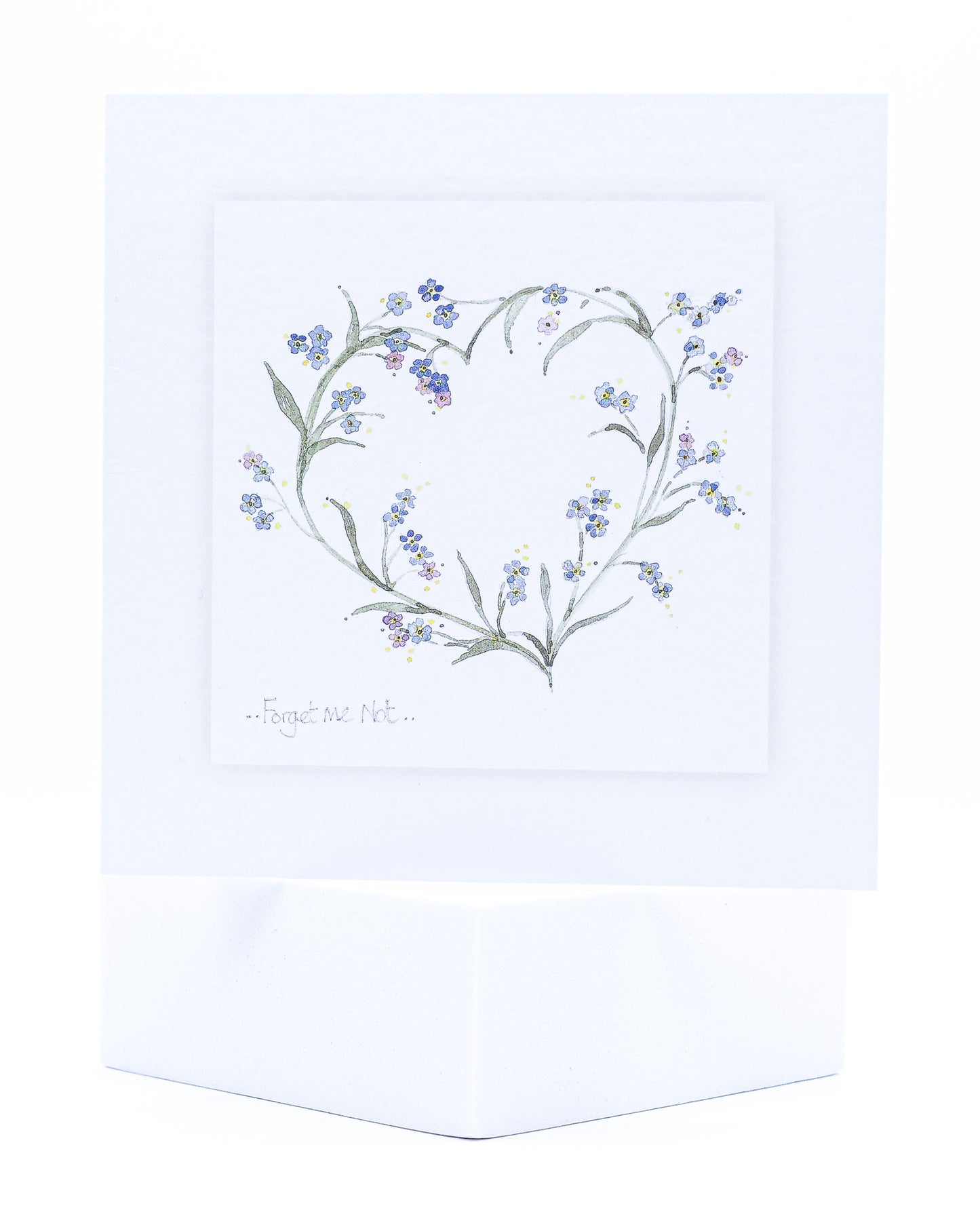 Forget Me Not Heart pet sympathy card with Sarah Brown Cards
