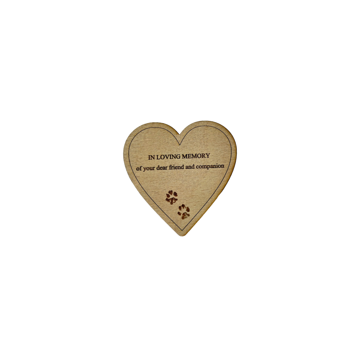 WMH01 Wooden Memory Heart