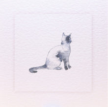 Watercolour Sitting Cat Pet Sympathy Card by Sarah Brown Cards