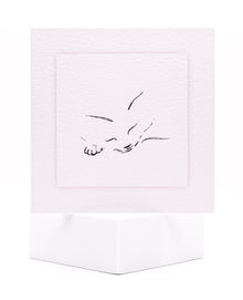 Sketch of a Sleeping Cat Pet Sympathy Card by Sarah Brown Cards