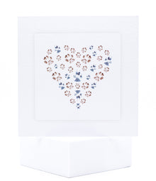 Heart of paw prints pet sympathy card by Sarah Brown Cards