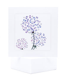 Flower of Paw prints pet sympathy card by Sarah Brown Cards