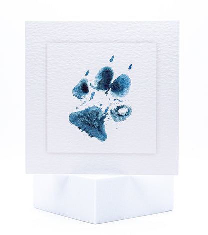 D02 Dog Paw Card