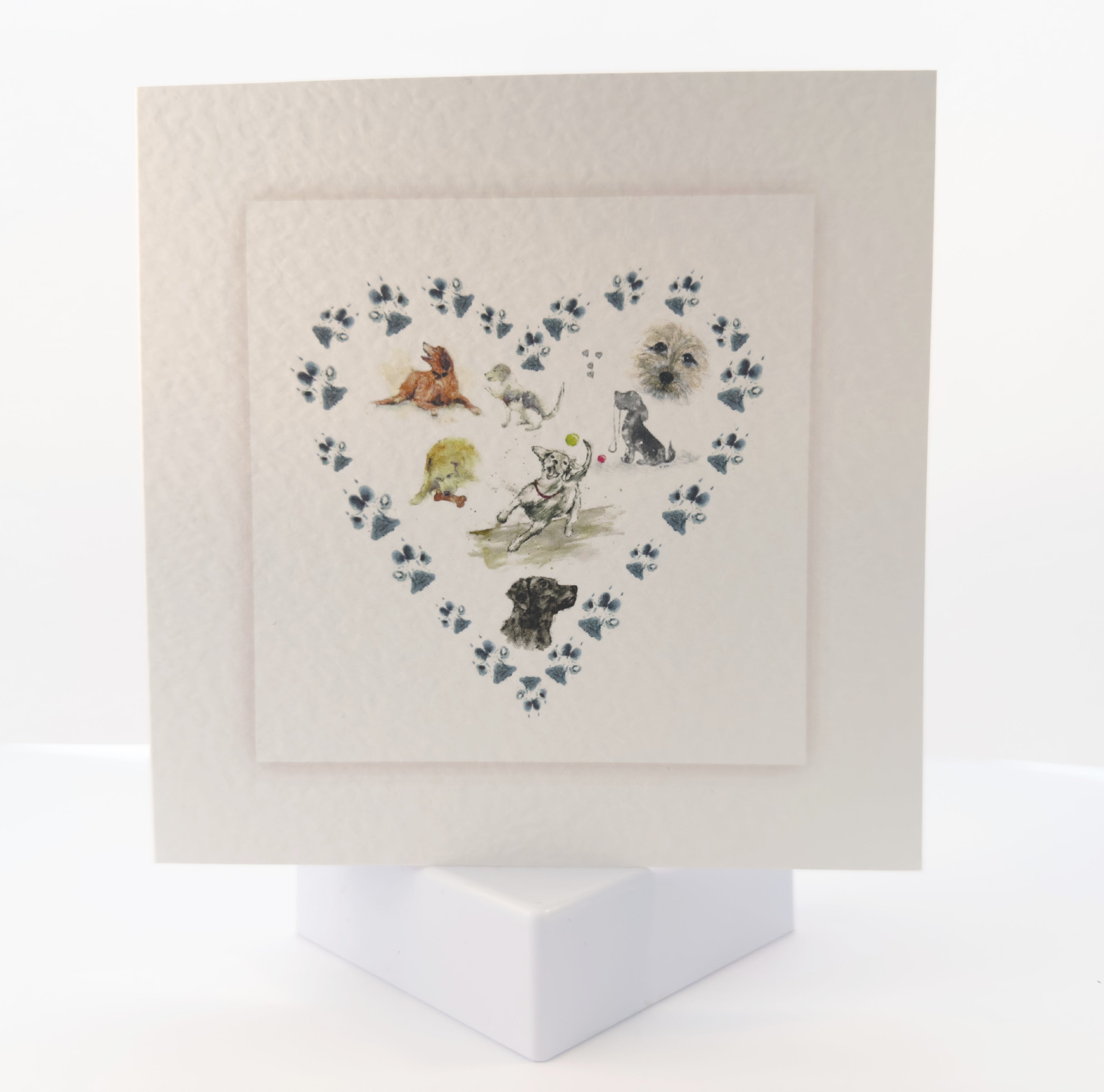 D13 Dog Heart Pet Sympathy Card