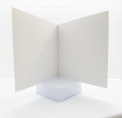 Photo of the inside of a blank greeting card 
