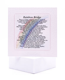 Rainbow Bridge Poem Pet Sympathy Card by Sarah Brown Cards