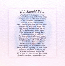 Poem C2 If It Should Be Poem sympathy card