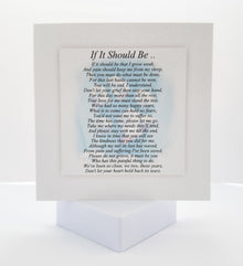 Poem If It Should Be with Sky Paw background in watercolour