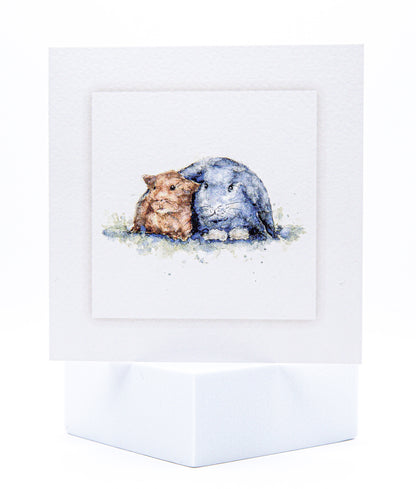 SA01 Rabbit and Guinea Pig Card