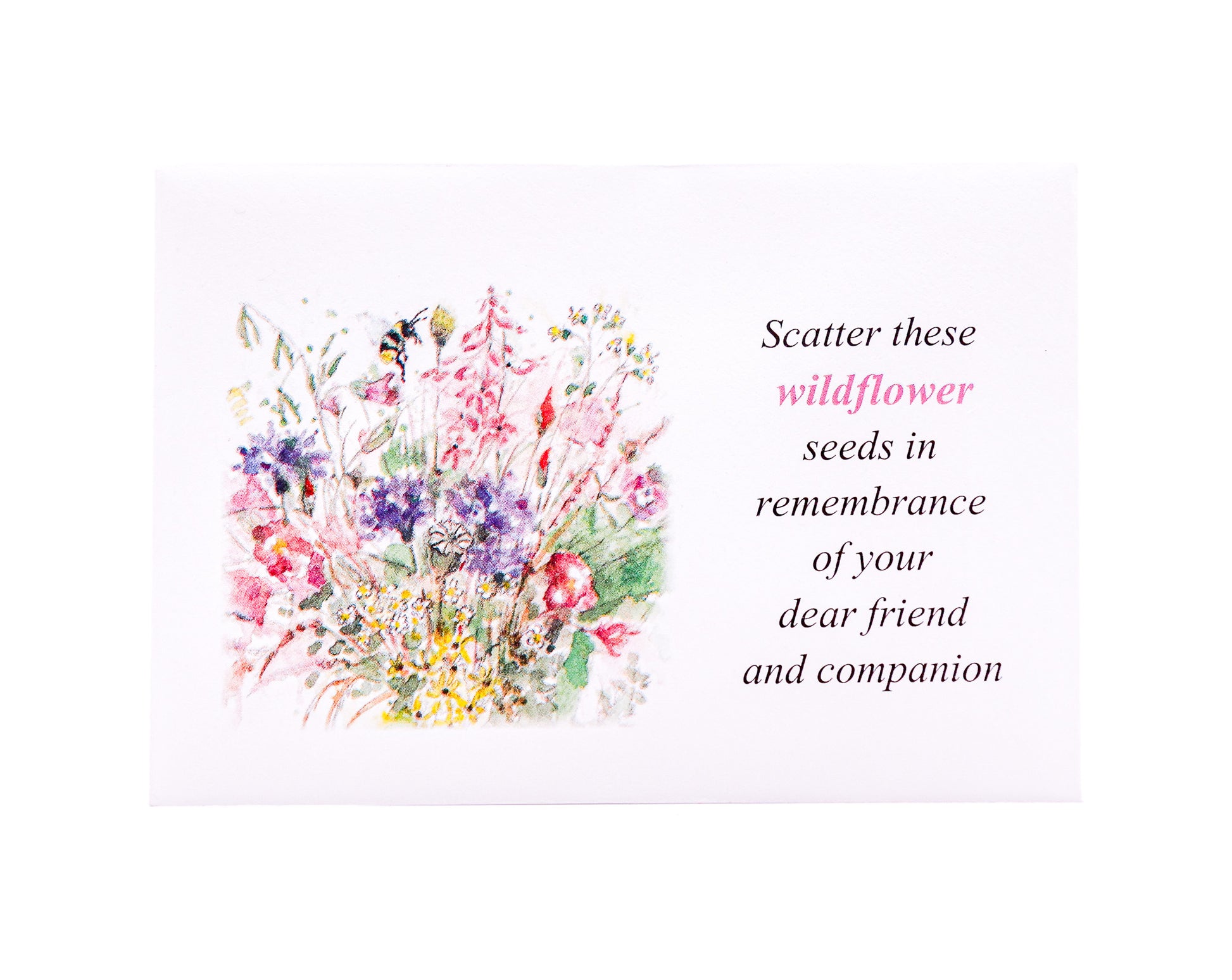 Wildflower Rembrance Seeds by Sarah Brown Cards