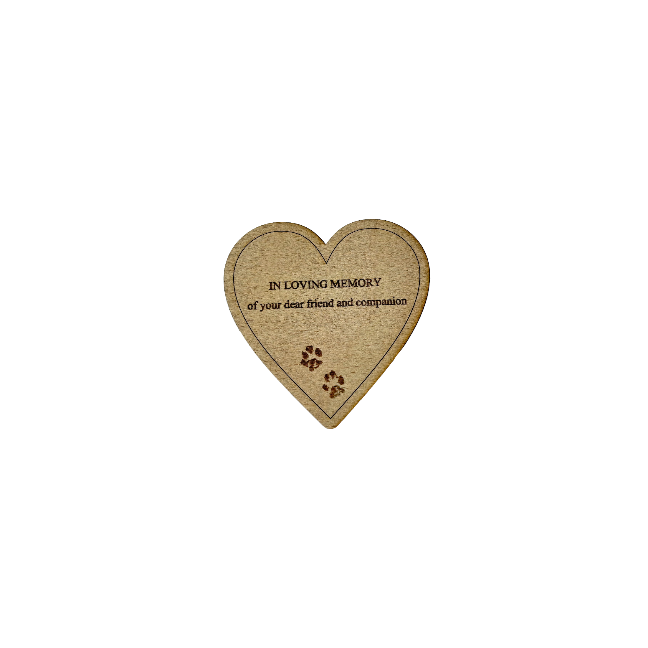 WMH01 Wooden Memory Heart