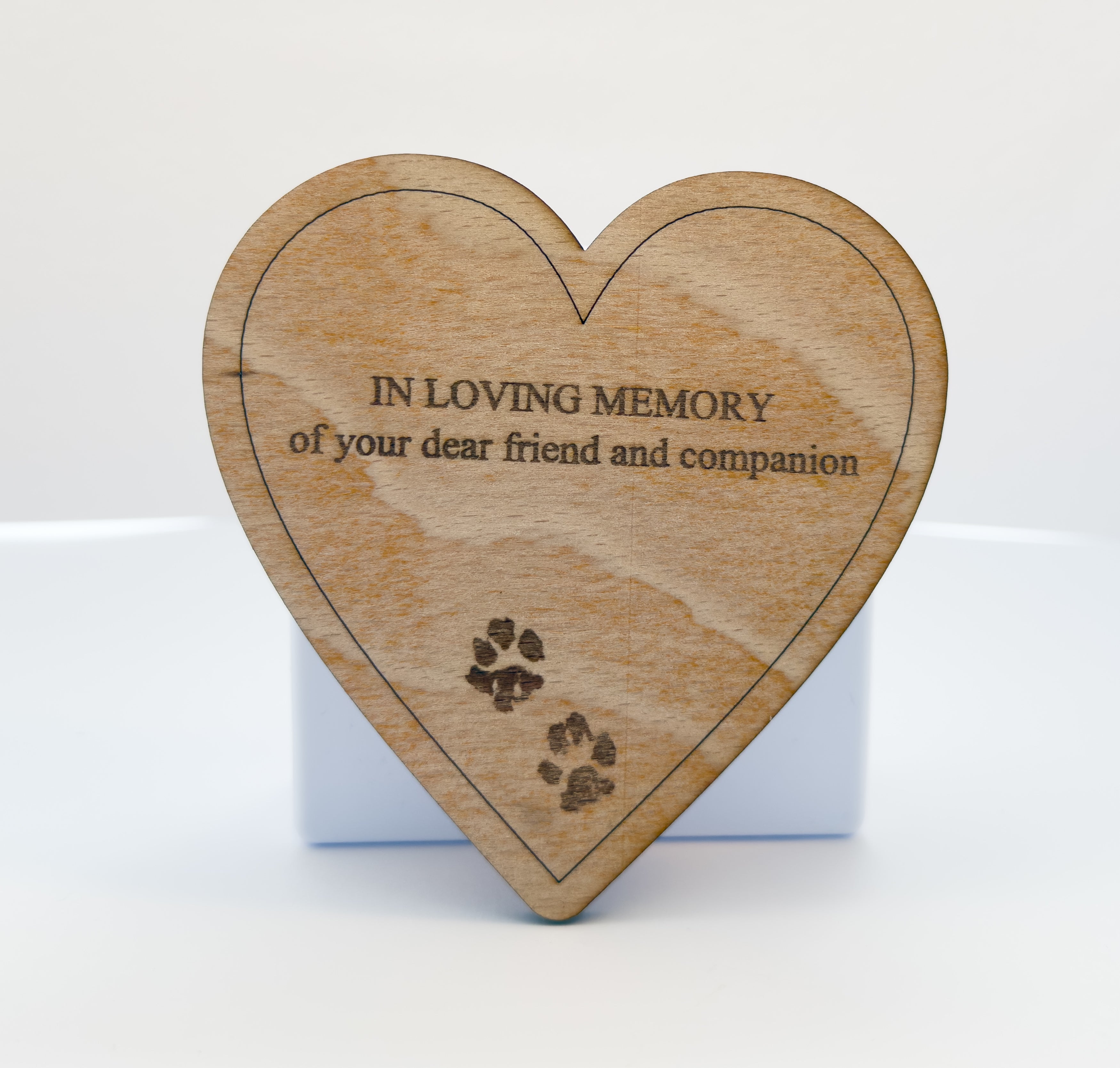 WMH01 Wooden Memory Heart