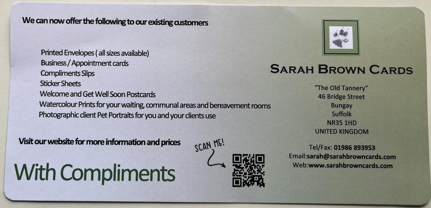 COMP01 Compliment Slips